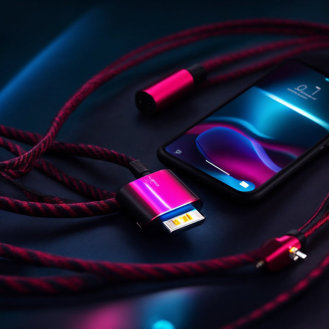Revolutionize Your Charging Experience with TrendoraMarket.com's 3-in-1 LED Fast Charging Cable