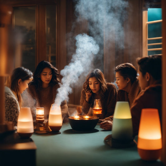 Spice Up Your Life with the Colorful Flame Fireplace Aroma Diffuser!